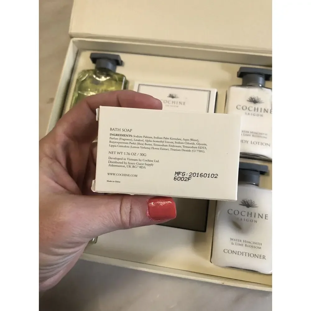 New In Box Cochine Saigon Shampoo Conditioner Soaps Water Hyacinth And Lime